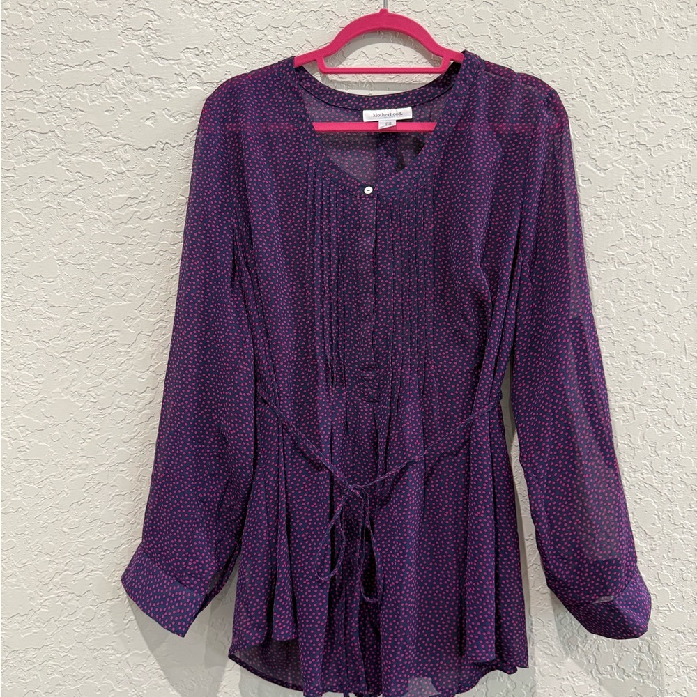 Motherhood Maternity 1X Button-Up Blouse - See Description